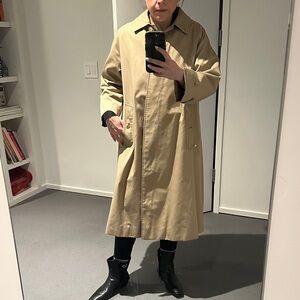 Vtg 80s Burberry classic trench swing coat
